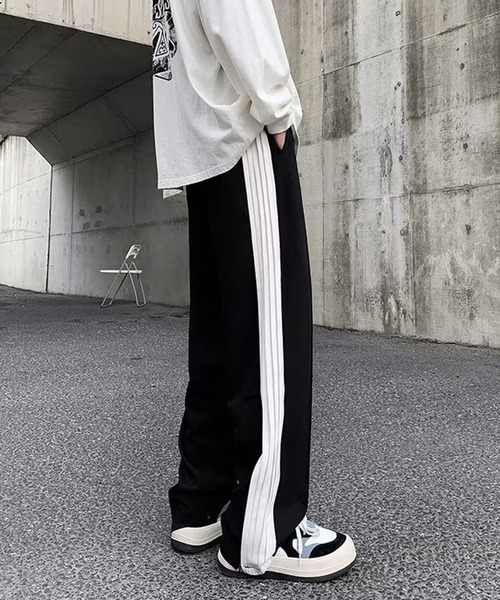 SHEPP（シープ）の「サイドプリーツパンツ（スラックス・メンズ・ブラック・S/M/L）」の3枚目の写真