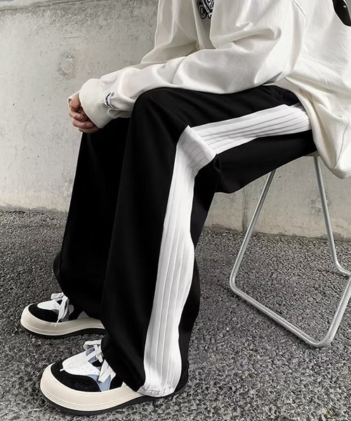 SHEPP（シープ）の「サイドプリーツパンツ（スラックス・メンズ・ブラック・S/M/L）」の7枚目の写真