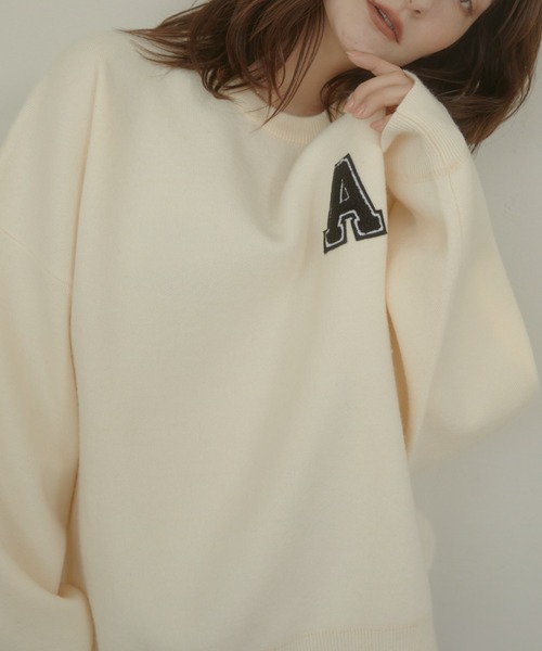 ACYM A logo off shoulder スウェット A logo off shoulder スウェット | ACYM ONLINE SHOP