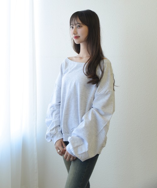 セール】オフショルダートレーナー トップス（Tシャツ