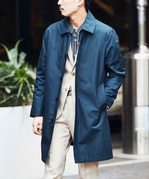 極美品L✨エディフィス チェスターコート カシミヤ ネイビー ロング