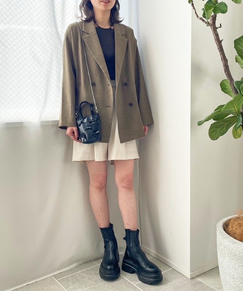 LOWRYS FARM(ローリーズファーム)の「レイヤードライクニットプルオーバーLS 104822(ニット/セーター・レディース・チャコールグレー/アイボリー/カーキ・FREE)」の17枚目の写真