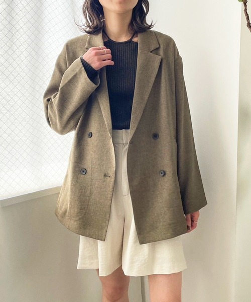 LOWRYS FARM(ローリーズファーム)の「レイヤードライクニットプルオーバーLS 104822(ニット/セーター・レディース・チャコールグレー/アイボリー/カーキ・FREE)」の16枚目の写真