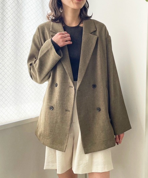 LOWRYS FARM(ローリーズファーム)の「レイヤードライクニットプルオーバーLS 104822(ニット/セーター・レディース・チャコールグレー/アイボリー/カーキ・FREE)」の15枚目の写真