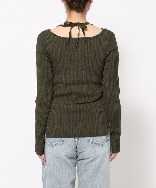 LOWRYS FARM(ローリーズファーム)の「レイヤードライクニットプルオーバーLS 104822(ニット/セーター・レディース・チャコールグレー/アイボリー/カーキ・FREE)」の11枚目の写真