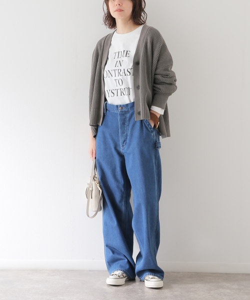 JOURNAL STANDARD relume(ジャーナルスタンダード レリューム)の「《追加2》TIME INロゴロングT(Tシャツ/カットソー・レディース・ホワイト/ホワイト系その他・FREE)」の5枚目の写真