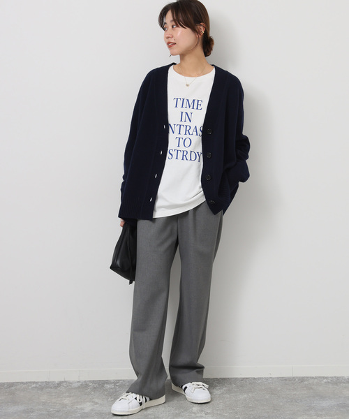 JOURNAL STANDARD relume(ジャーナルスタンダード レリューム)の「《追加2》TIME INロゴロングT(Tシャツ/カットソー・レディース・ホワイト/ホワイト系その他・FREE)」の10枚目の写真