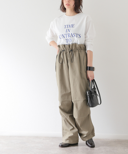JOURNAL STANDARD relume(ジャーナルスタンダード レリューム)の「《追加2》TIME INロゴロングT(Tシャツ/カットソー・レディース・ホワイト/ホワイト系その他・FREE)」の15枚目の写真