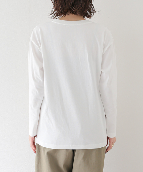 JOURNAL STANDARD relume(ジャーナルスタンダード レリューム)の「《追加2》TIME INロゴロングT(Tシャツ/カットソー・レディース・ホワイト/ホワイト系その他・FREE)」の20枚目の写真