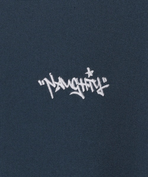 RAGEBLUE（レイジブルー）の「オーバーサイズ/ハーフジップワンポイント刺繍ルーズシャツ（シャツ/ブラウス・メンズ・ネイビー/イエロー/ブラック/ホワイト・MEDIUM/LARGE）」の18枚目の写真