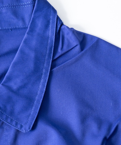 NYLAUS（ナイラス）の「T/Cツイル カバーオール ジャケット（カバーオール・メンズ・ブルー系・XS/S/M/L/XL）」の2枚目の写真