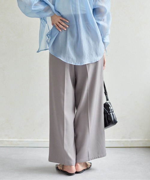 セール】ウエストジップタックパンツ（スラックス）｜Thevon