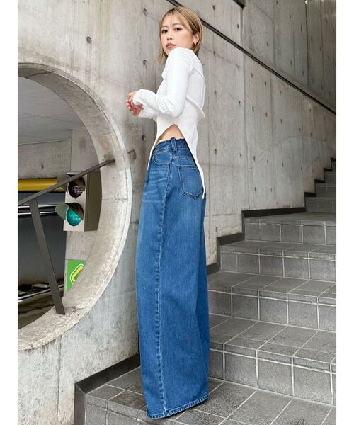 MURUA（ムルーア）の「ホックテープボディスーツ（Tシャツ/カットソー・レディース・ホワイト/レッド/グレー・FREE）」の9枚目の写真