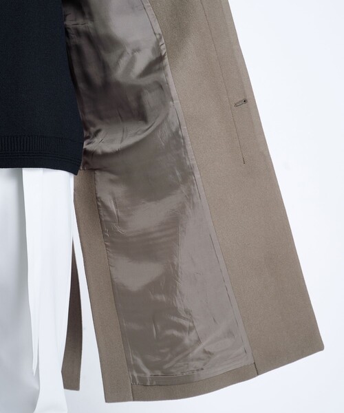 STUDIOUS（ステュディオス）の「Compressed Melton Band Collar Chin Tab Coat（ダッフルコート・メンズ・ホワイト・2）」の16枚目の写真