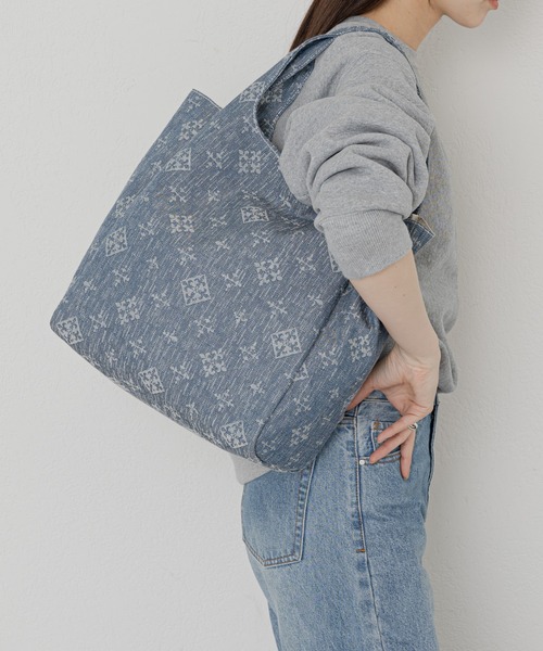 russet（ラシット）の「【Denim Jacquard】トートバッグM (CE-1286