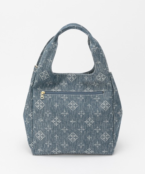 russet デニムトートバッグ 完売美品】russet ラシット デニム ジャガード トートバッグ