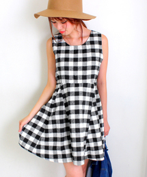 Chille anap | ANAP/アナップ CHILLE 起毛チェックワンピース(ワンピース)