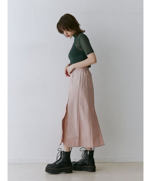 jouetie(ジュエティ)の「スリットワークスカート【セットアップ対応】(スカート・レディース・グレー/ピンク・MEDIUM)」の12枚目の写真
