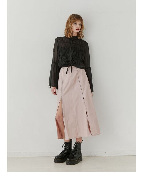 jouetie(ジュエティ)の「スリットワークスカート【セットアップ対応】(スカート・レディース・グレー/ピンク・MEDIUM)」の13枚目の写真