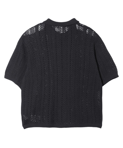 X-girl（エックスガール）の「BUTTERFLY CROCHET SHIRT（シャツ/ブラウス・レディース・ブラック/オリーブ/ホワイト・ONE SIZE）」の9枚目の写真