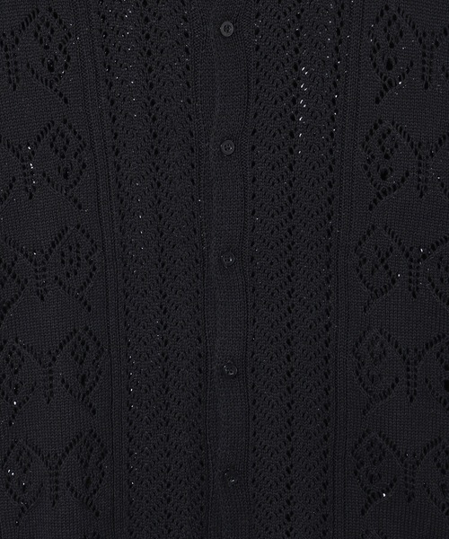 X-girl（エックスガール）の「BUTTERFLY CROCHET SHIRT（シャツ/ブラウス・レディース・ブラック/オリーブ/ホワイト・ONE SIZE）」の11枚目の写真
