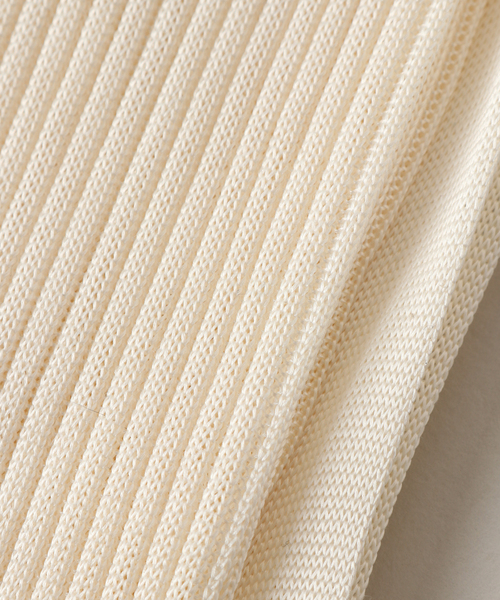 Bresciani（ブレシアニ）の「【BRESCIANI/ブレッシアーニ】SILK RIB KNEE SOX（ソックス/靴下・レディース・サックスブルー/チャコールグレー/ホワイト・MEDIUM）」の18枚目の写真