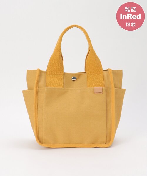 【ユリイカ】サイドポケット付きトートバッグL 帆布　黒×ドット柄 ユリイカ様専用】サイドポケット付きトートバッグL 帆布 黒×ドット柄