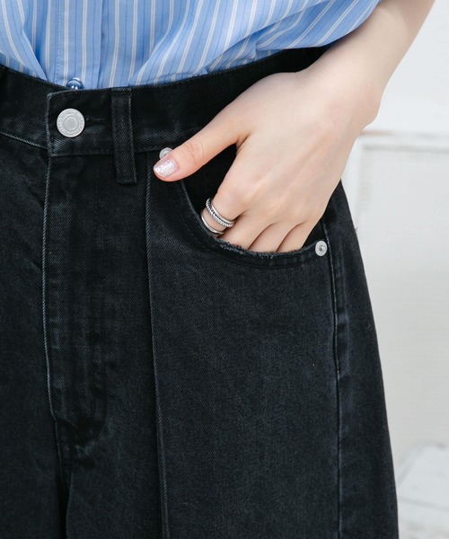 KBF（ケイビーエフ）の「タックショートデニム（デニムパンツ）」 - WEAR