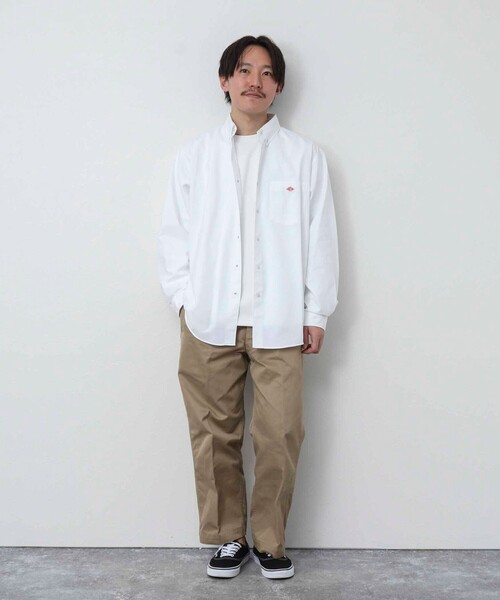 DANTON（ダントン）の「【DANTON/ダントン】CMX DOT BUTTON BD SHIRT ドットボタンシャツ（シャツ/ブラウス・メンズ・チャコールグレー/ホワイト/ホワイト系その他4・42/40/38/44）」の4枚目の写真