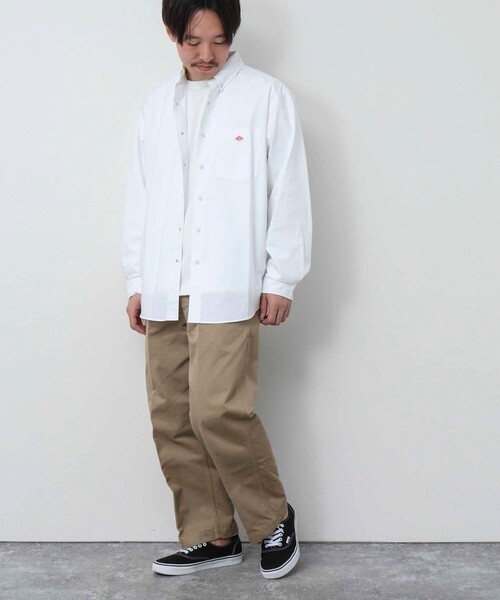 DANTON（ダントン）の「【DANTON/ダントン】CMX DOT BUTTON BD SHIRT ドットボタンシャツ（シャツ/ブラウス・メンズ・チャコールグレー/ホワイト/ホワイト系その他4・42/40/38/44）」の7枚目の写真