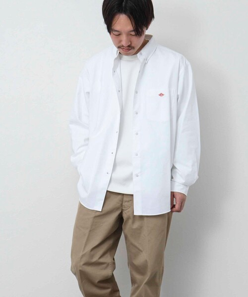 DANTON（ダントン）の「【DANTON/ダントン】CMX DOT BUTTON BD SHIRT ドットボタンシャツ（シャツ/ブラウス・メンズ・チャコールグレー/ホワイト/ホワイト系その他4・42/40/38/44）」の8枚目の写真