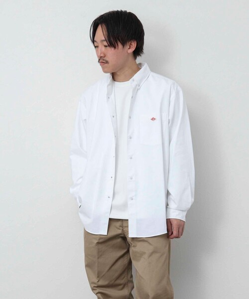 DANTON（ダントン）の「【DANTON/ダントン】CMX DOT BUTTON BD SHIRT ドットボタンシャツ（シャツ/ブラウス・メンズ・チャコールグレー/ホワイト/ホワイト系その他4・42/40/38/44）」の9枚目の写真