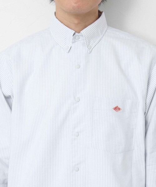 DANTON（ダントン）の「【DANTON/ダントン】CMX DOT BUTTON BD SHIRT ドットボタンシャツ（シャツ/ブラウス・メンズ・チャコールグレー/ホワイト/ホワイト系その他4・42/40/38/44）」の6枚目の写真