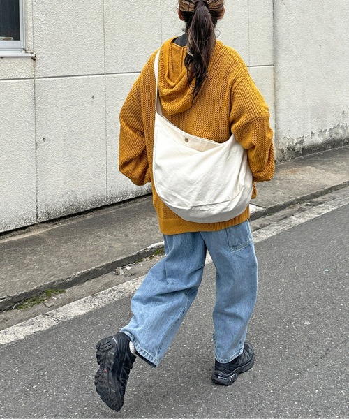 CPCM（シーピーシーエム）の「メッシュニットジップパーカー（カーディガン/ボレロ・メンズ・オレンジ/マスタード/ブラック/アイボリー・LARGE/MEDIUM）」の6枚目の写真