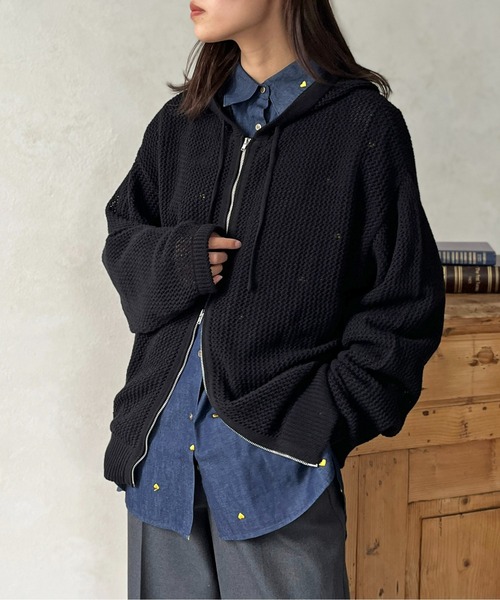 メッシュパーカー ジップアップトップス メッシュトップス 2個セット