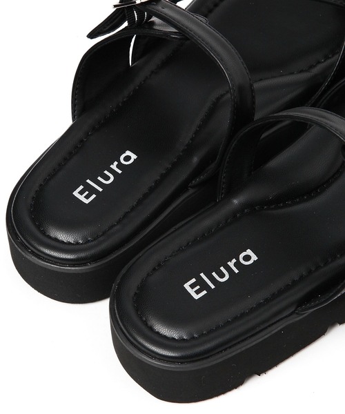 Elura(エルーラ)の「ふかふかFIT厚底フラットサンダル/ 109288(サンダル・レディース・ブラック/ブラック系その他・LARGE/MEDIUM)」の10枚目の写真