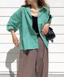 Q | キャンブリックボイル半袖シャツ(シャツ/ブラウス)