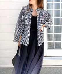 Q | キャンブリックボイル半袖シャツ(シャツ/ブラウス)