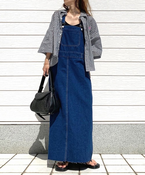 Q（キュー）の「キャンブリックボイル半袖シャツ（シャツ/ブラウス・レディース・グリーン系/チェック/ピンク系/ホワイト/ブラック系/オレンジ系・MEDIUM）」の15枚目の写真