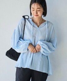 coen（コーエン）の「ハイツイストボイルコットン2WAYブラウス（シャツ/ブラウス）」