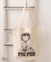 【Fruit of the Loom/フルーツオブザルーム】PEANUTSコラボ キャラクター ヴィンテージイラスト&ブランドネームデザイン コットントートバッグ/エコバッグ
