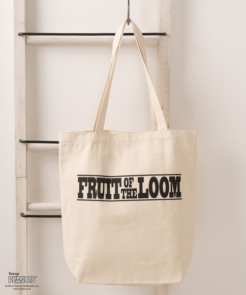 PEANUTS（ピーナッツ）の「【Fruit of the Loom/フルーツオブザルーム】PEANUTSコラボ キャラクター ヴィンテージイラスト＆ブランドネームデザイン コットントートバッグ/エコバッグ（トートバッグ・レディース・キナリ/ライトベージュ/アイボリー・FREE）」の13枚目の写真