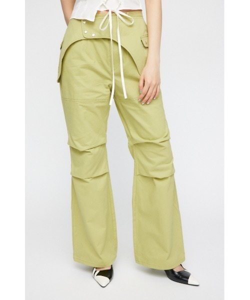 lagua gem DESIGN BELT フレアパンツ LAGUA GEM（ラグアジェム）の「DESIGN BELT フレアパンツ