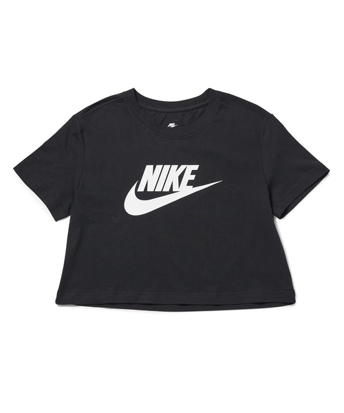 NIKE(ナイキ)の「【NIKE】ナイキ スポーツウェア エッセンシャル クロップドTシャツ ウィメンズ(Tシャツ/カットソー・レディース・ブラック/ホワイト・M/S/L)」の3枚目の写真