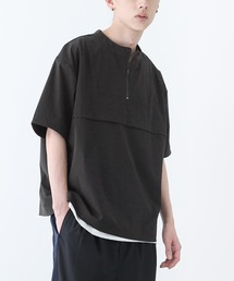 【撥水・冷感】ハーフジップアップTシャツ