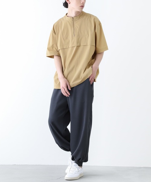 n'OrLABEL(ノアールレーベル)の「【機能素材】『撥水&冷感ハーフジップアップTシャツ』(Tシャツ/カットソー・メンズ・ブラック/カーキ/ベージュ・M/L)」の18枚目の写真