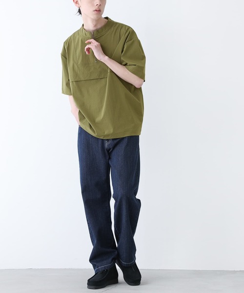 n'OrLABEL(ノアールレーベル)の「【機能素材】『撥水&冷感ハーフジップアップTシャツ』(Tシャツ/カットソー・メンズ・ブラック/カーキ/ベージュ・M/L)」の20枚目の写真