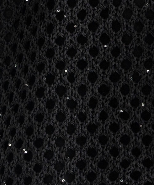 SELLE GLANT（セレグランテ）の「SEQUINS MESH KNIT SHIRT/スパンコールメッシュニットシャツ（シャツ/ブラウス・メンズ・ブラック/ボルドー・SMALL/MEDIUM/LARGE）」の19枚目の写真