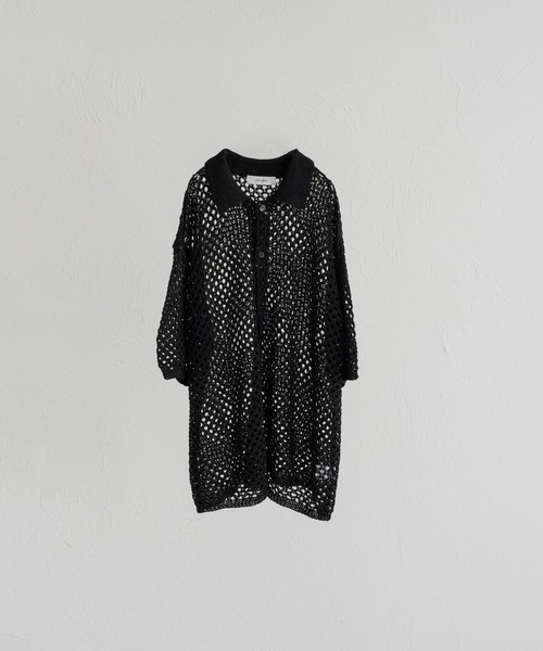 SELLE GLANT（セレグランテ）の「SEQUINS MESH KNIT SHIRT/スパンコールメッシュニットシャツ（シャツ/ブラウス・メンズ・ブラック/ボルドー・SMALL/MEDIUM/LARGE）」の15枚目の写真