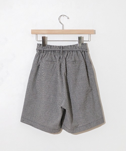 flower(フラワー)の「ギンガムハーフパンツ(その他パンツ・レディース・ブラック/ベージュ・FREE)」の5枚目の写真